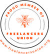 J.Kol Designs is a proud member of the Freelancers Union, upholding professional standards and integrity in marketing and brand consultancy for independent ventures.
