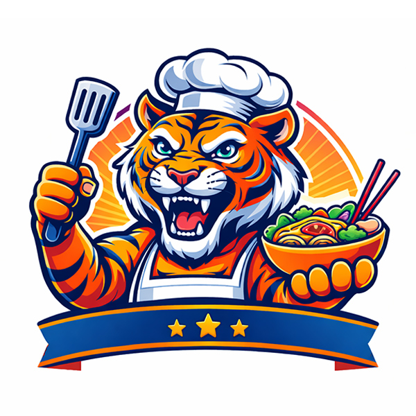 Fun colorful logo design featuring mascot for food company in rochester ny by j.kol designs